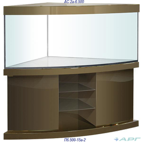 Аквариум 500 литров угловой АС2a-6.500