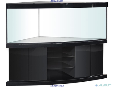 Аквариум 700 литров угловой АС2a-6.700