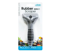 Скребок короткий с резиновым лезвием для чистки стекол аквариума / Rubber Scraper ISTA