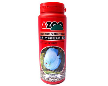 Гранулы AZOO 9 in 1 Discus Pellet (Blue) для синих дискусов 330 мл