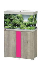 Аквариум EHEIM vivaline 126 LED серый дуб с подставкой (вставка тумбы "Розовый")