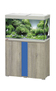 Аквариум EHEIM vivaline 126 LED серый дуб с подставкой (вставка тумбы "Светло-синий")