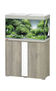 Аквариум EHEIM vivaline 126 LED серый дуб с подставкой (вставка тумбы "Белая")