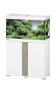 Аквариум EHEIM vivaline 126 LED белый с подставкой (вставка тумбы "Серый дуб")