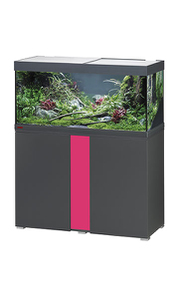 Аквариум EHEIM vivaline 180 LED антрацит с подставкой (вставка тумбы "Розовый")