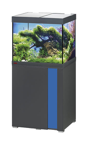 Аквариум EHEIM vivaline 150 LED антрацит с подставкой (вставка тумбы "Светло-синий")