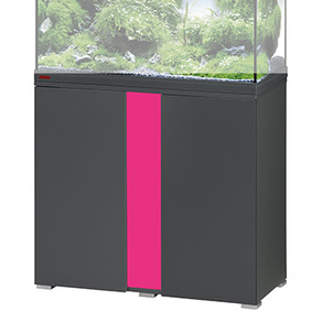 Тумба EHEIM vivaline 126 LED "Антрацит" (вставка тумбы "Розовый")