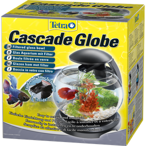 Аквариум Tetra Cascade Globe 6,8 л круглый с LED-светильником, черный