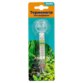 Термометр Naribo стеклянный на присоске 12 см