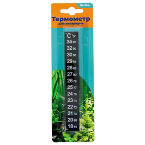 Термометр Naribo жидкокристаллический полоска 13 см, 18-34°С