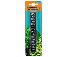 Термометр Naribo жидкокристаллический полоска 13 см, 18-34°С