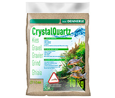 Грунт Dennerle Crystal Quartz Gravel, природный белый, уп. 10 кг