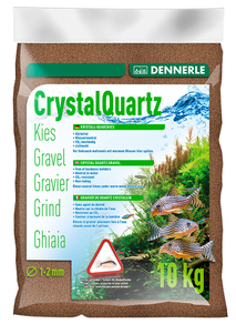 Грунт Dennerle Crystal Quartz Gravel, темно-коричневый, уп. 10 кг