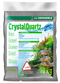 Грунт Dennerle Crystal Quartz Gravel, темно-серый, уп. 10 кг