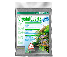 Грунт Dennerle Crystal Quartz Gravel, темно-серый, уп. 10 кг