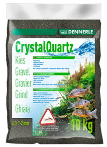 Грунт Dennerle Crystal Quartz Gravel, черный, уп. 10 кг