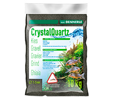 Грунт Dennerle Crystal Quartz Gravel, черный, уп. 10 кг