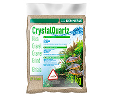 Грунт Dennerle Crystal Quartz Gravel, природный белый, уп. 5 кг
