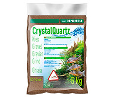 Грунт Dennerle Crystal Quartz Gravel, темно-коричневый, уп. 5 кг