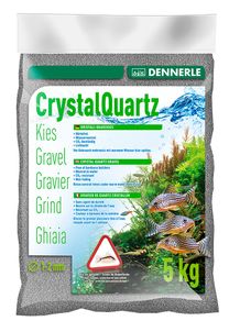 Грунт Dennerle Crystal Quartz Gravel, темно-серый, уп. 5 кг