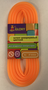 Шланг воздушный GLOXY Оранжевый 4х6мм, длина 4м