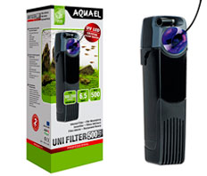 Фильтр внутренний Aquael UNIFILTER 500 UV POWER (100 - 200 литров) с УФ-насадкой