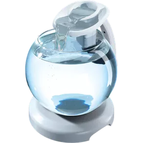 Аквариум Tetra Cascade Globe Duo Waterfall 6,8 л круглый с LED светильником, белый