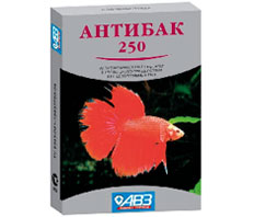 АВЗ Антибак-250 (6 таб) / Антибактериальный препарат для рыб
