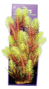 Искусственное растение Кабомба красно-салатовая 38 см на подложке (YS-60517)