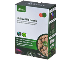 Наполнитель Gloxy Hollow Bio Beads 1л для биологической фильтрации воды