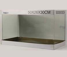 Аквариум PRIME 39 л, 500х260х300 мм, с покровным стеклом и ковриком под дно