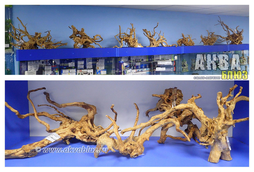 Коряги "Паучьи корни" и UDeco "Desert Driftwood"