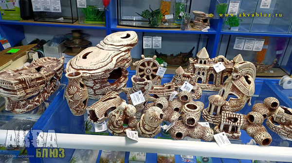 Красивые керамические изделия для аквариумов по приятным ценам в наличии!