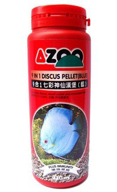 AZOO 9 in 1 Discus Pellet Blue / Медленно тонущие гранулы для кормления синих дискусов