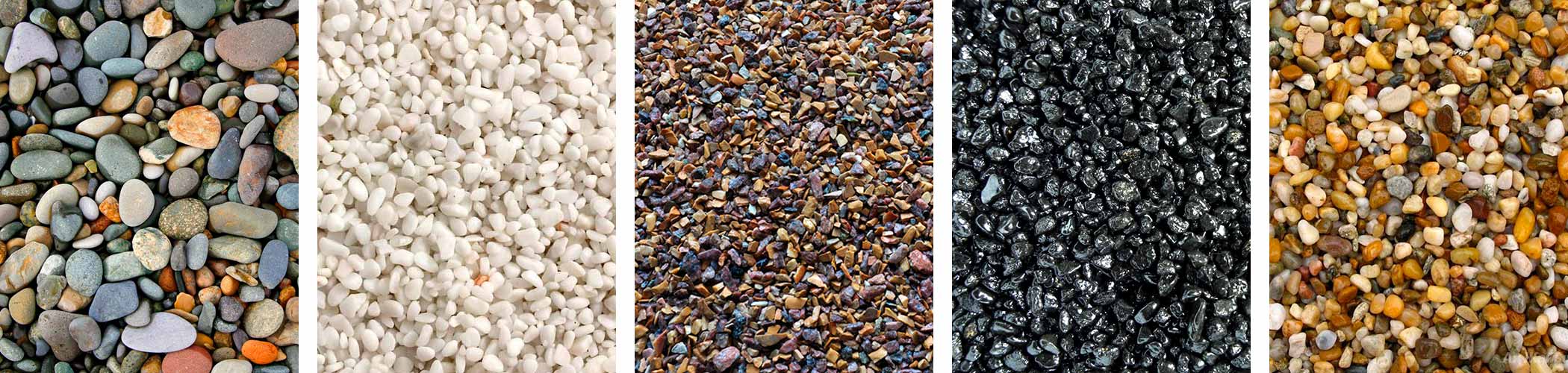 Разнообразие цветов и размеров зерна натуральных грунтов